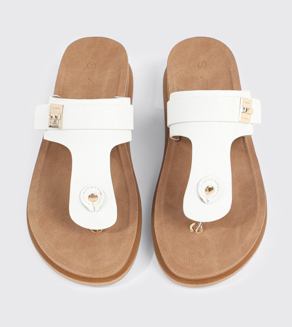 اردين  أحذية - أوف وايت  Flat Sandals