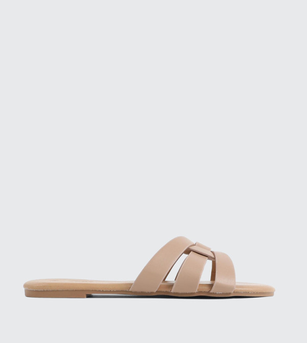 اردين  أحذية - بيج Flat Sandals