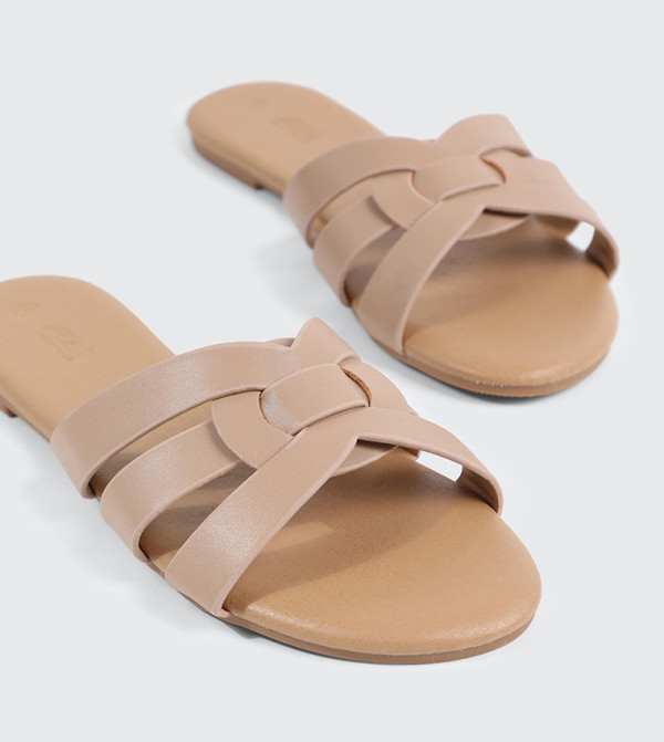 اردين  أحذية - بيج Flat Sandals