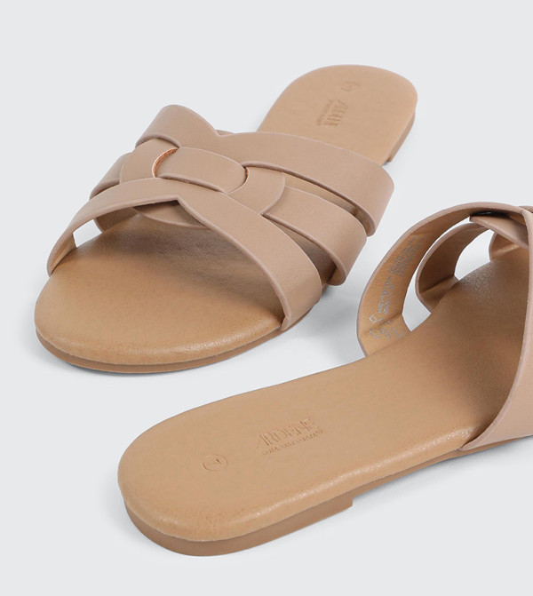 اردين  أحذية - بيج Flat Sandals