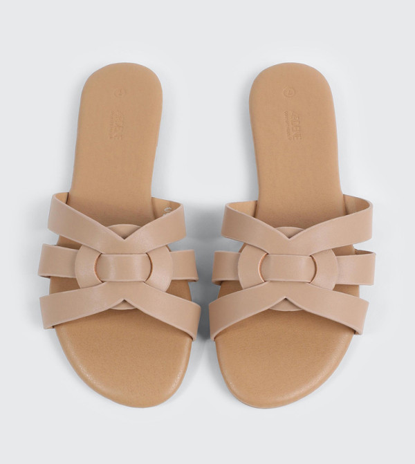 اردين  أحذية - بيج Flat Sandals