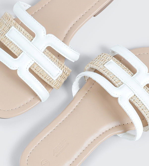 Ardene Ardene - Beige Flat Sandals