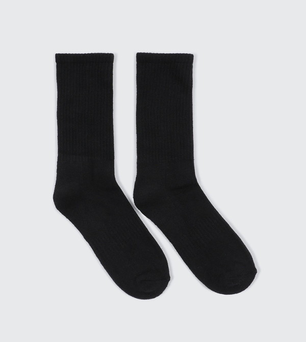 اردين  جوارب   - أسود Calf Length Socks