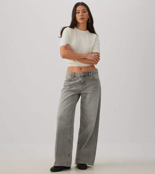 Ardene Ardene - Grey Wide Leg Jeans