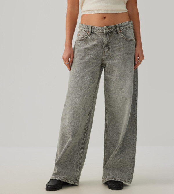 Ardene Ardene - Grey Wide Leg Jeans