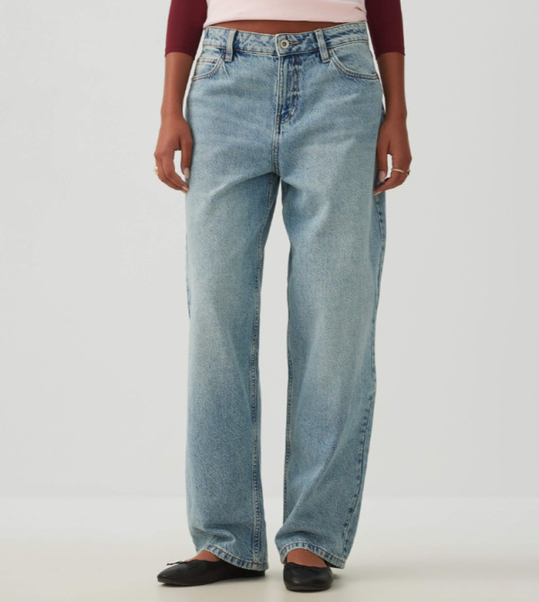 اردين  ساق واسعة - أزرق فاتح Wide Leg Jeans