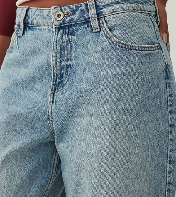 اردين  ساق واسعة - أزرق فاتح Wide Leg Jeans