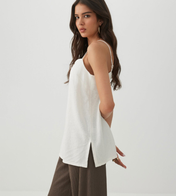 اردين  توبات بلا أكمام  - أوف وايت  Sleeveless Tops
