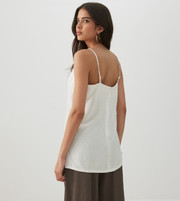 اردين  توبات بلا أكمام  - أوف وايت  Sleeveless Tops