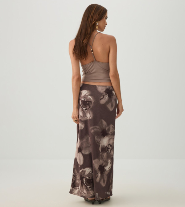 Ardene  Maxi Skirts - Brown Maxi Skirts