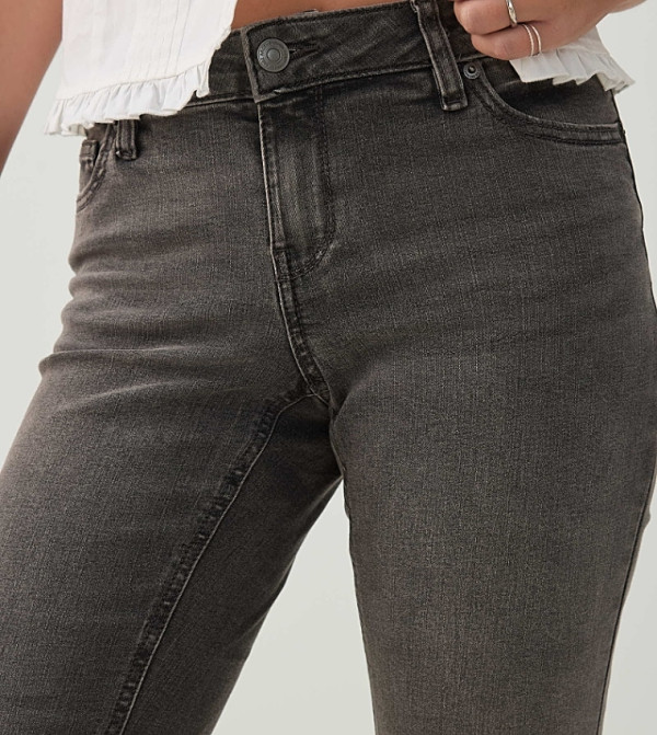 Ardene Bootcut Jeans - Dark Grey Bootcut Jeans