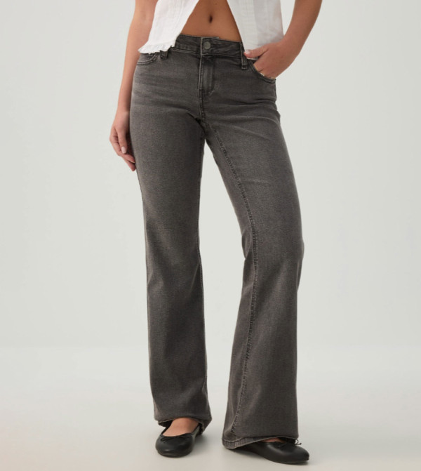 Ardene Bootcut Jeans - Dark Grey Bootcut Jeans