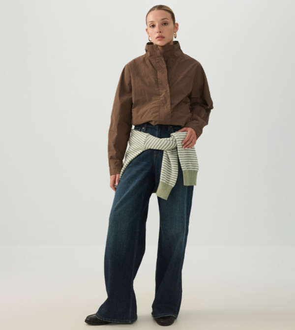 اردين  بناطيل جينز - أزرق غامق  Wide Leg Jeans