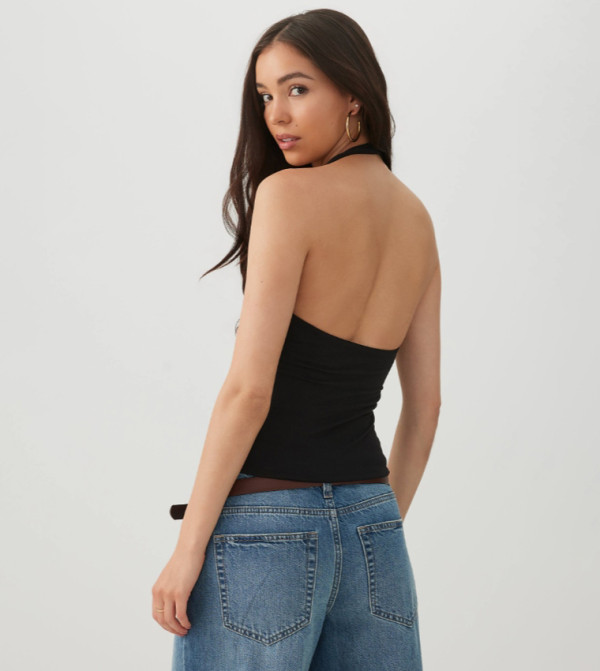 اردين  توبات قصيرة - أسود Cropped Tops