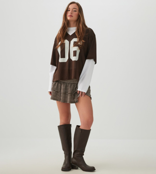Ardene  Mini Skirts - Brown Mini Skirts