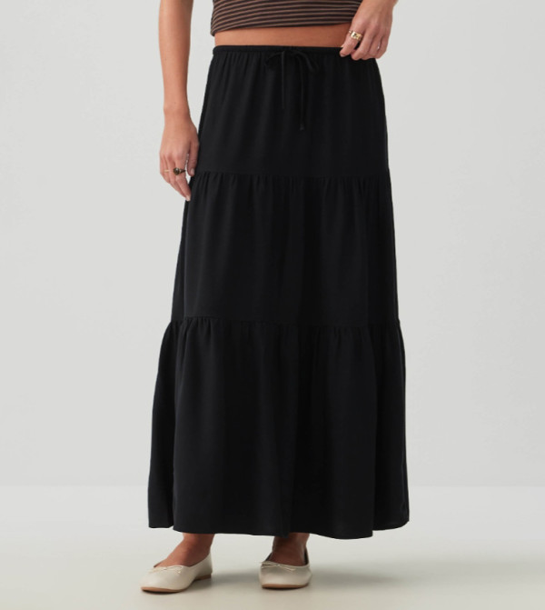Ardene  Maxi Skirts - BLACK Maxi Skirts