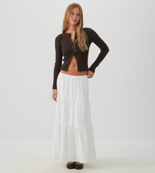 اردين  تنانير طويلة - أبيض Maxi Skirts