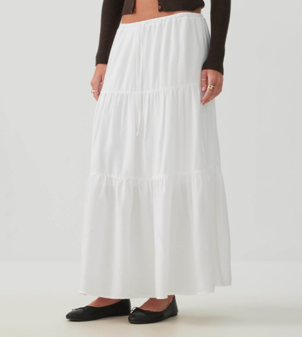 اردين  تنانير طويلة - أبيض Maxi Skirts