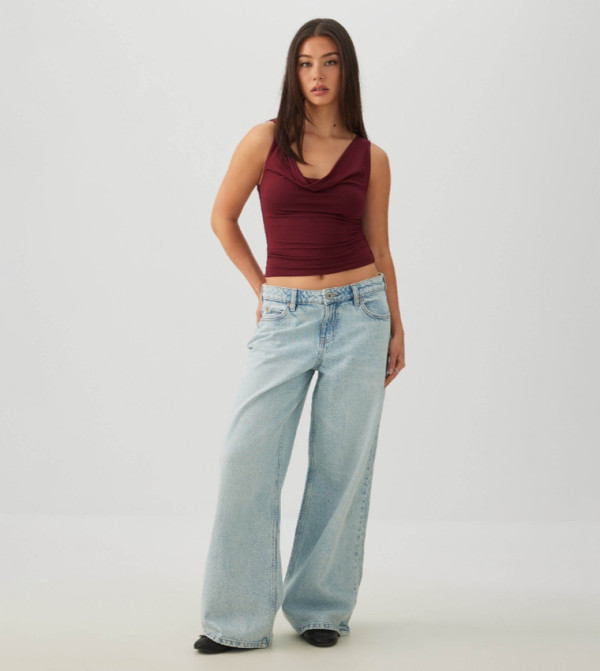Ardene  Tops - Burgundy Sleeveless Tops