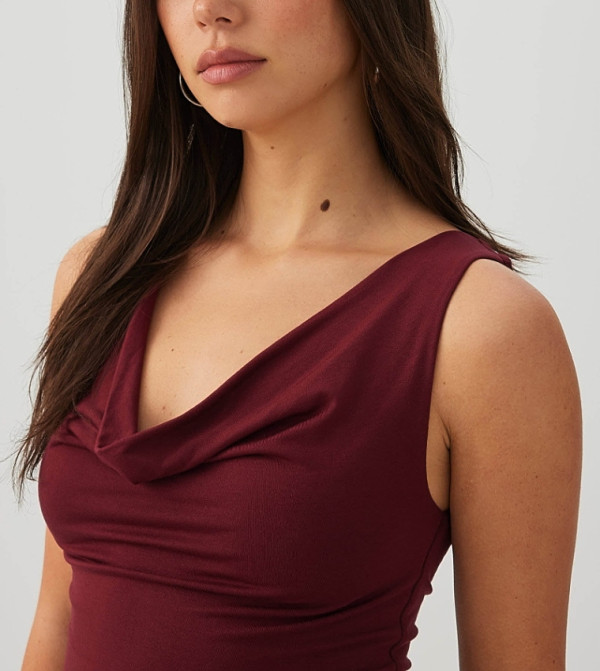 Ardene  Tops - Burgundy Sleeveless Tops