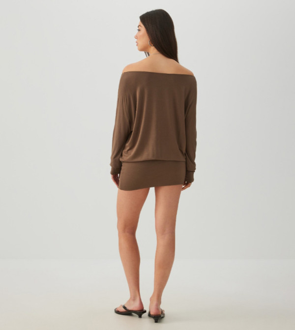 Ardene  Mini Dresses - Brown Mini Dresses