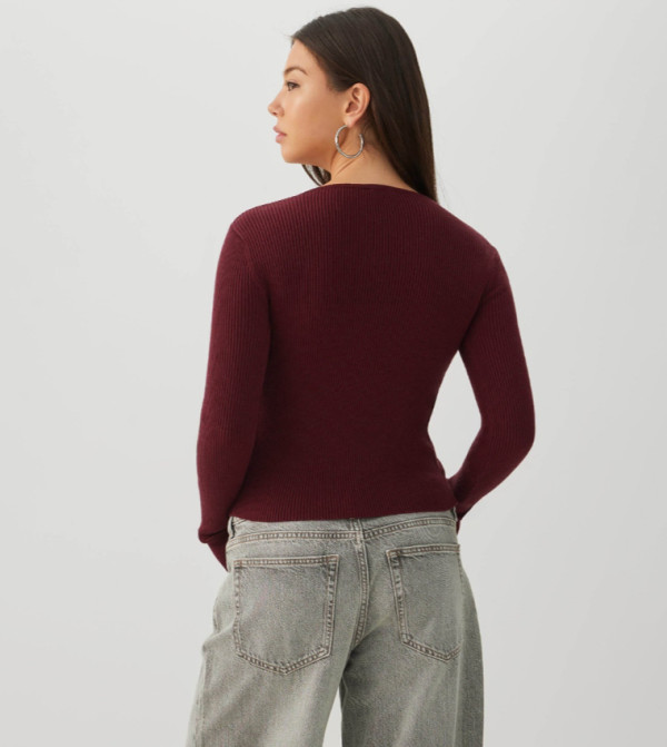 Ardene Ardene - Burgundy Cardigans