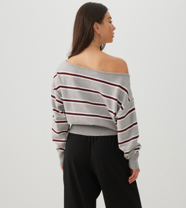 اردين توبات قصيرة - رمادي Cropped Tops