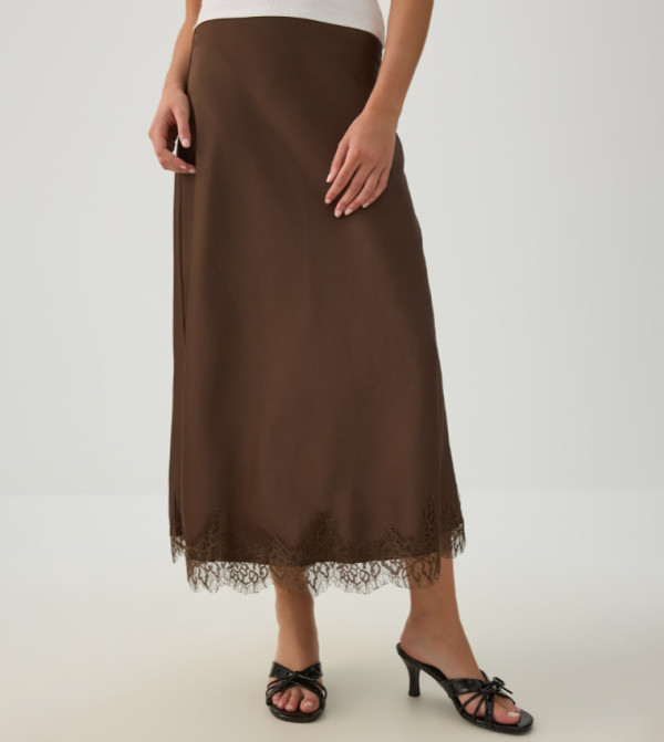 اردين  تنانير طويلة - بني  Maxi Skirts