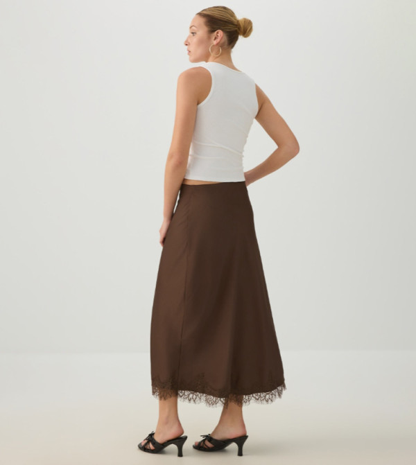 اردين  تنانير طويلة - بني  Maxi Skirts