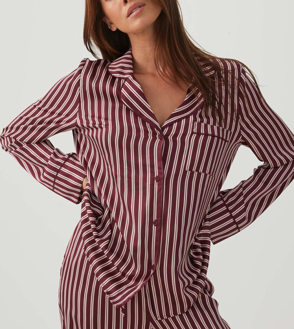 Ardene Ardene - Burgundy Pyjama Set