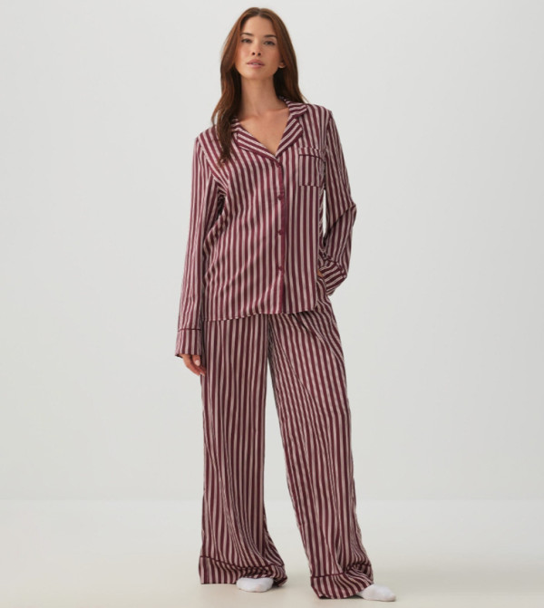 Ardene Ardene - Burgundy Pyjama Set