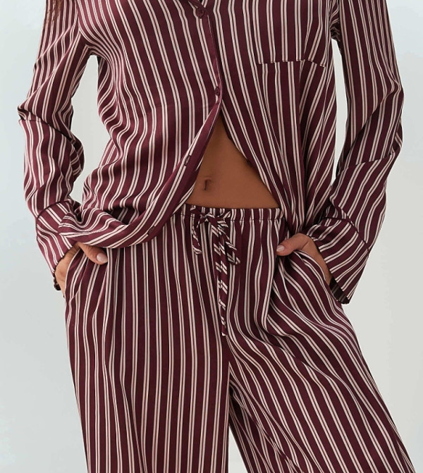 Ardene Ardene - Burgundy Pyjama Set