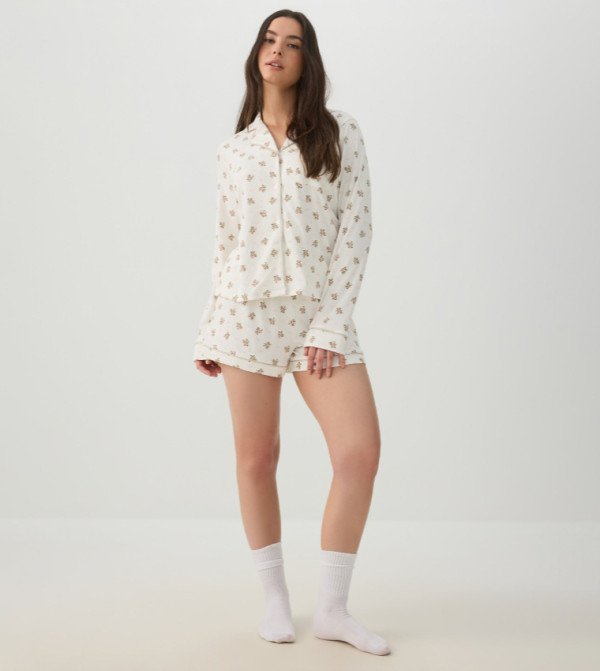 اردين  أطقم بيجاما  - أوف وايت  Pyjama Set