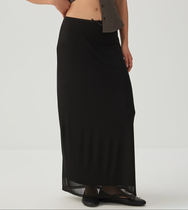 Ardene  Maxi Skirts - BLACK Maxi Skirts