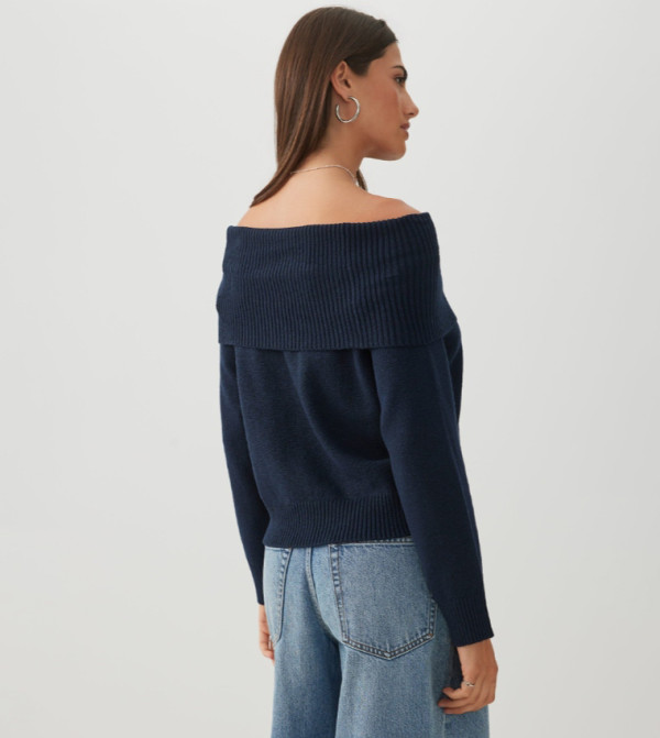 اردين توبات قصيرة - أزرق غامق Cropped Tops