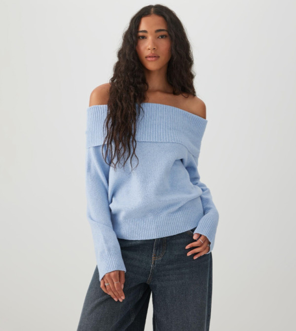 Ardene  Cropped Tops - Light Blue Cropped Tops