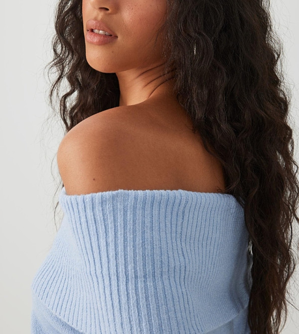 Ardene  Cropped Tops - Light Blue Cropped Tops