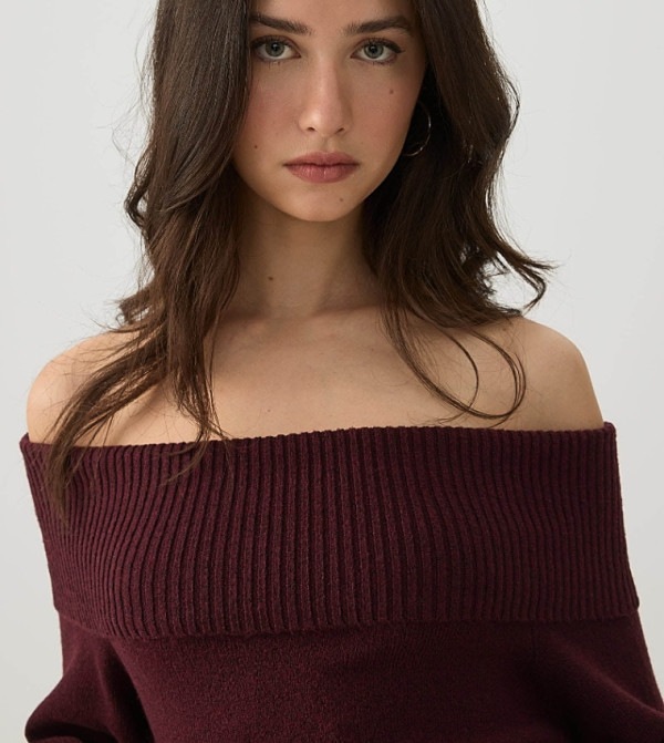 اردين  توبات قصيرة - بورغندي Cropped Tops