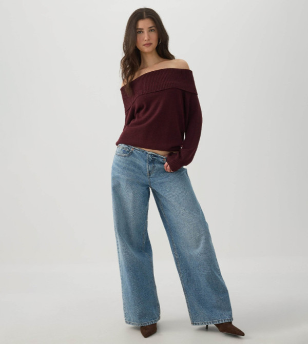 اردين  توبات قصيرة - بورغندي Cropped Tops