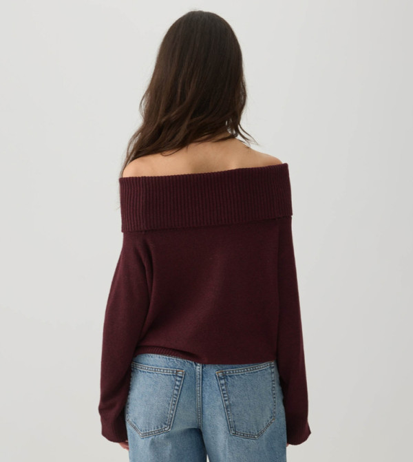 اردين  توبات قصيرة - بورغندي Cropped Tops