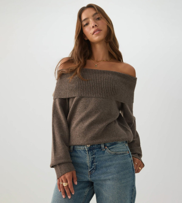 اردين توبات قصيرة - بني Cropped Tops