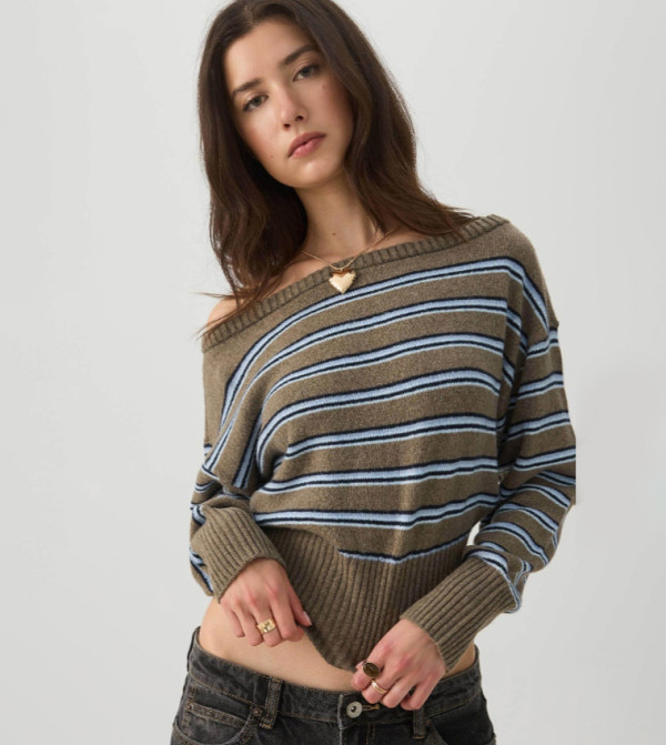 اردين  توبات قصيرة - كاكي Cropped Tops
