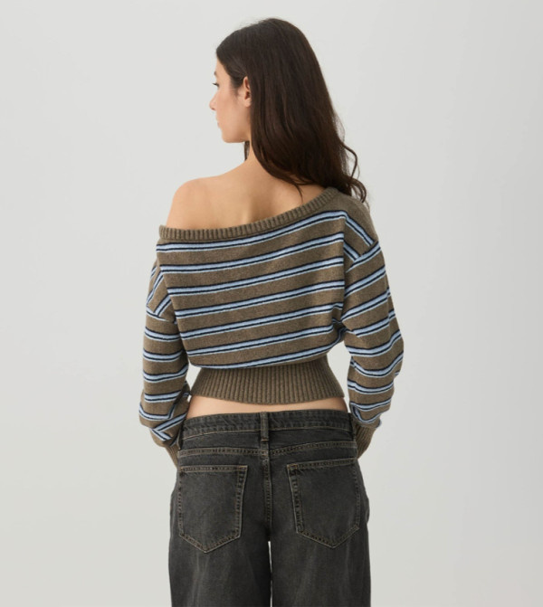 اردين  توبات قصيرة - كاكي Cropped Tops