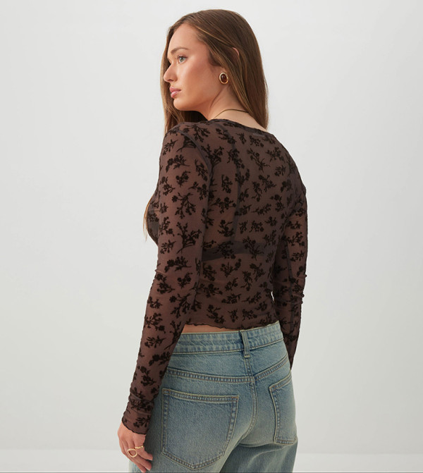اردين  توبات كاجوال  - بني  Casual Tops