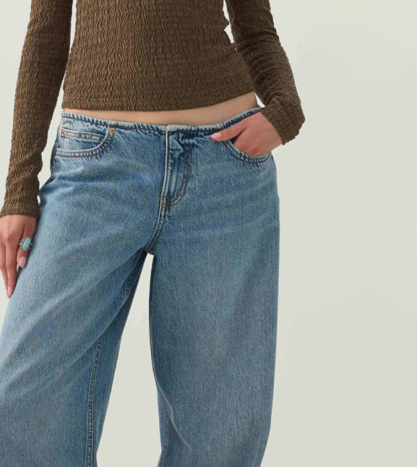 اردين  ساق واسعة - أزرق Wide Leg Jeans