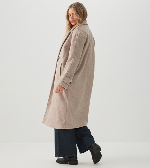 Ardene  Jackets & Coats - Taupe Overcoats
