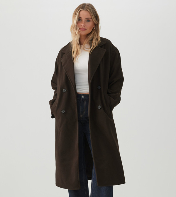 Ardene  Overcoats - Brown Overcoats