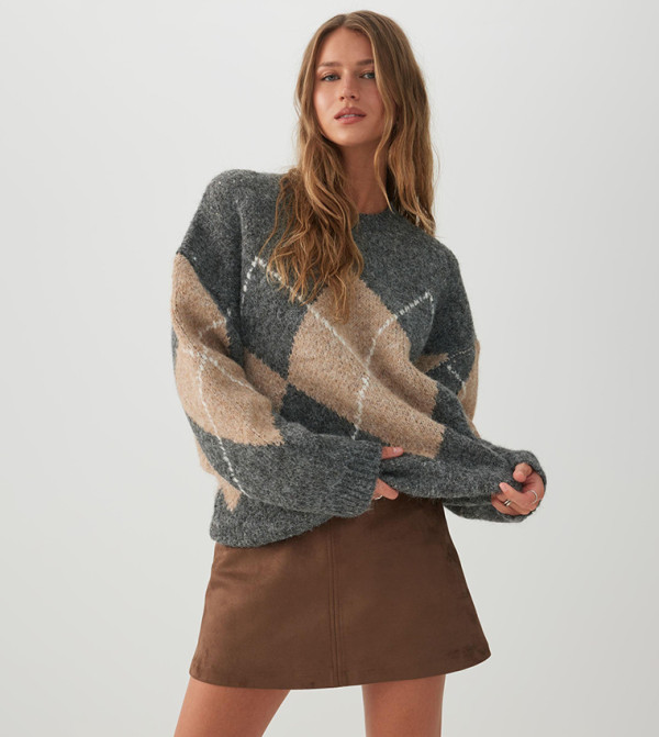 Ardene  Mini Skirts - Brown Mini Skirts