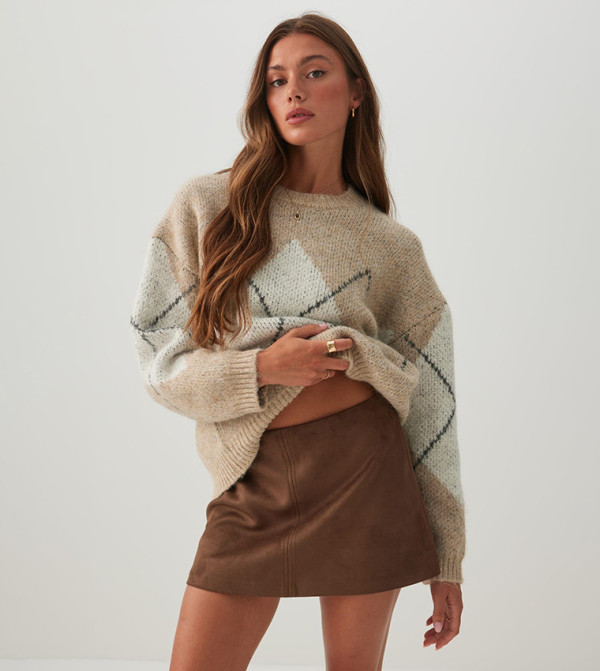 اردين knit-notes - بيج Sweaters