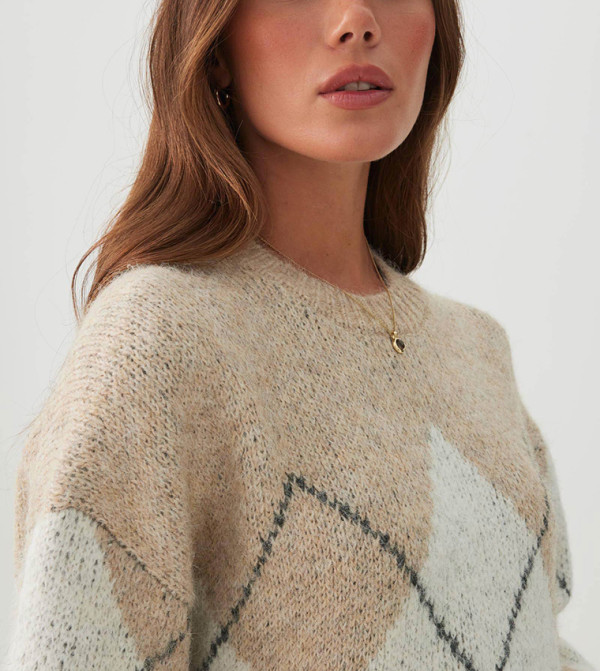 اردين knit-notes - بيج Sweaters
